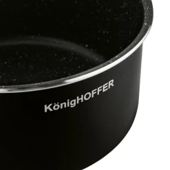 Zestaw garnków Konighoffer Spinel Black, 16/18/20 cm, odpinana rączka, czarne