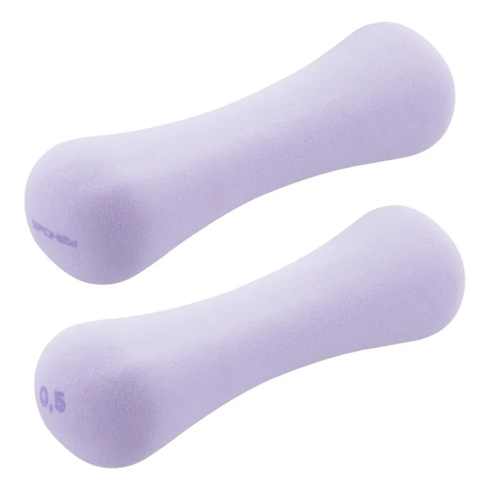Zestaw hantli Spokey Bone, 2 x 0,5 kg, fioletowe