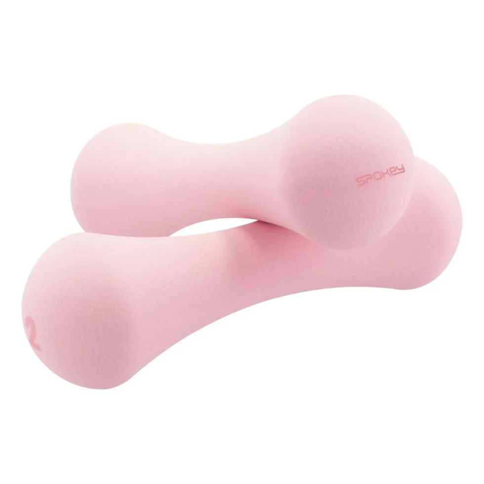 Zestaw hantli Spokey Bone, 2 x 2 kg, różowe