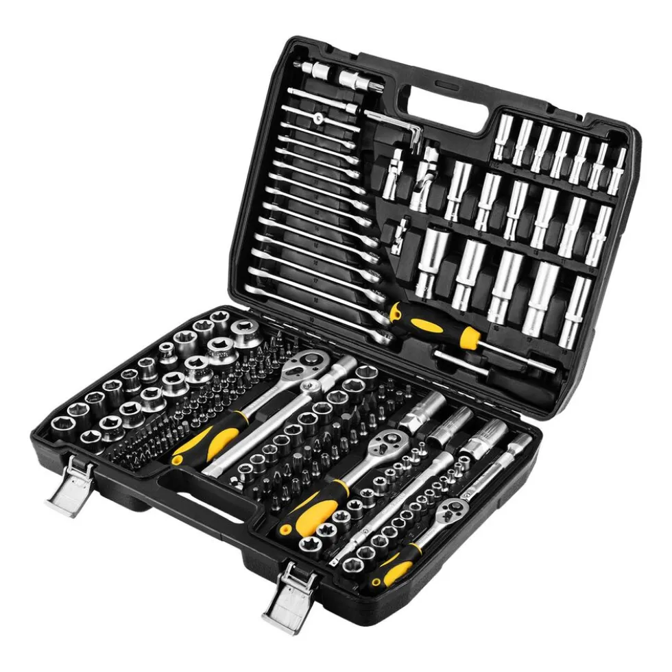 Zestaw kluczy nasadowych Topex 1/2”, 1/4”, 3/8”, 219 elementów