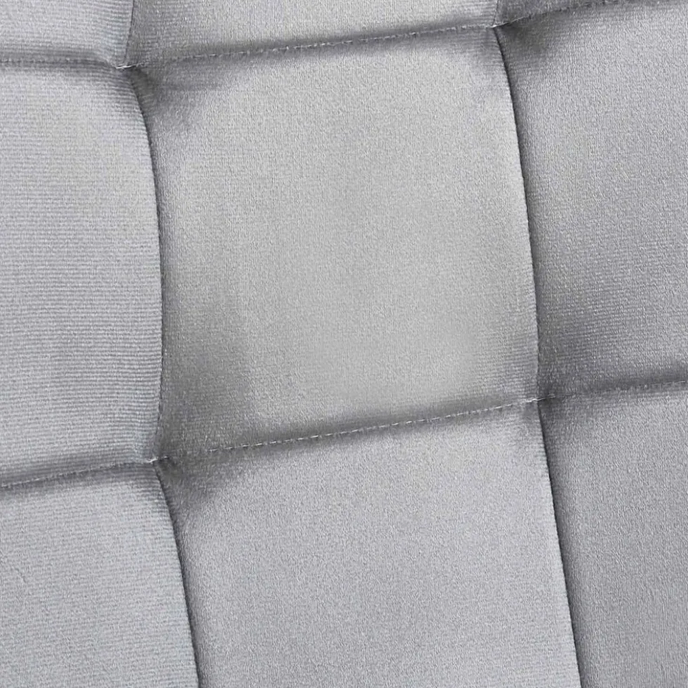 Zestaw 4 krzeseł tapicerowanych Vilandy Basic Velvet, szare