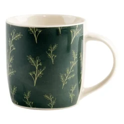 Zestaw kubków porcelanowych Allivio, 330 ml, 4 sztuki, gałązki