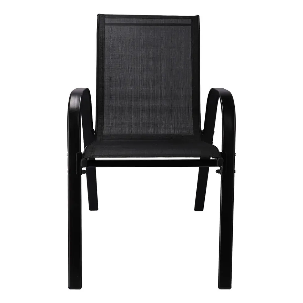 Zestaw mebli ogrodowych Jumi Fiesta, stolik, sofa, 2 krzesła, czarny