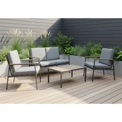 Zestaw mebli ogrodowych Meven Noto, sofa, 2 krzesła, stolik kawowy