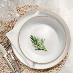 Zestaw misek z kamionki MG Home Artena White,780 ml, 4 sztuki, białe