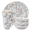 Zestaw śniadaniowy dla 2 osób Altom Design, 6 elementów, magnolia błękit