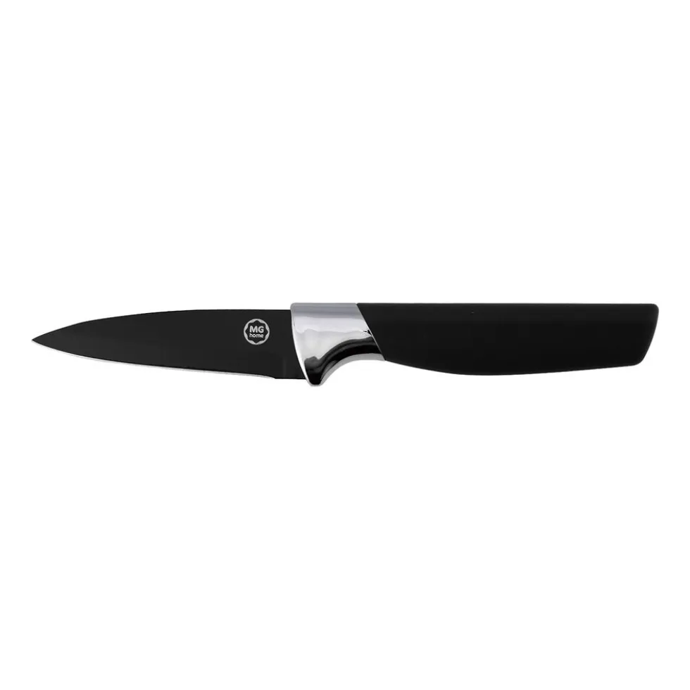 Zestaw noży w bloku MG Home Black, 7 elementów, z nożyczkami