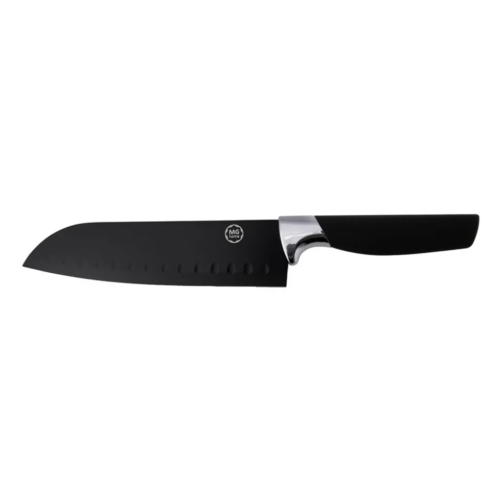 Zestaw noży w bloku MG Home Black, 7 elementów, z nożyczkami
