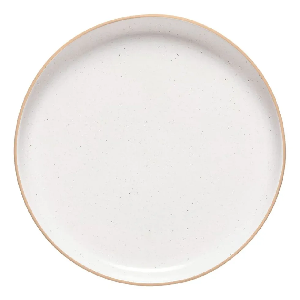 Zestaw obiadowy z kamionki na 6 osób MG Home Artena White, 18 elementów, biały