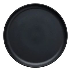 Zestaw obiadowy z kamionki na 6 osób MG Home Artena Black, 18 elementów, czarny