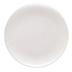 Zestaw obiadowy z porcelany na 6 osób Lubiana Daisy, 18 elementów, biały