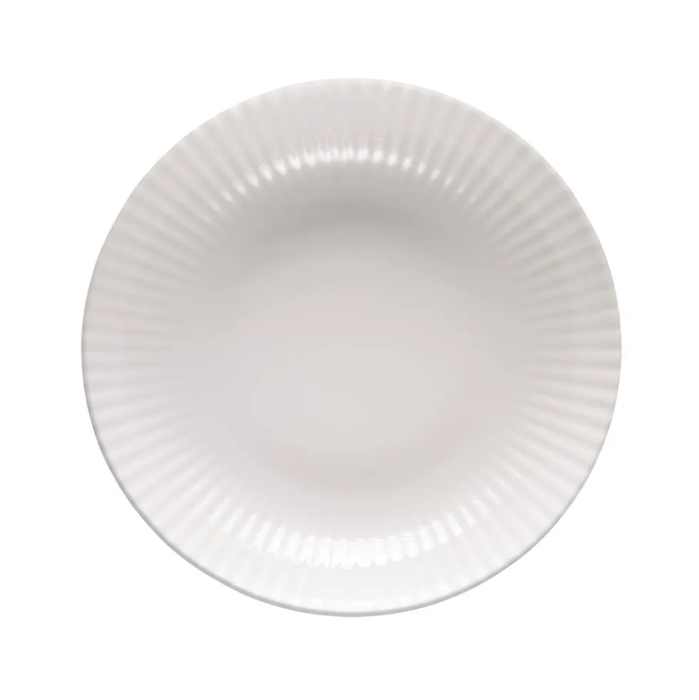 Zestaw obiadowy z porcelany na 6 osób Lubiana Daisy, 18 elementów, biały