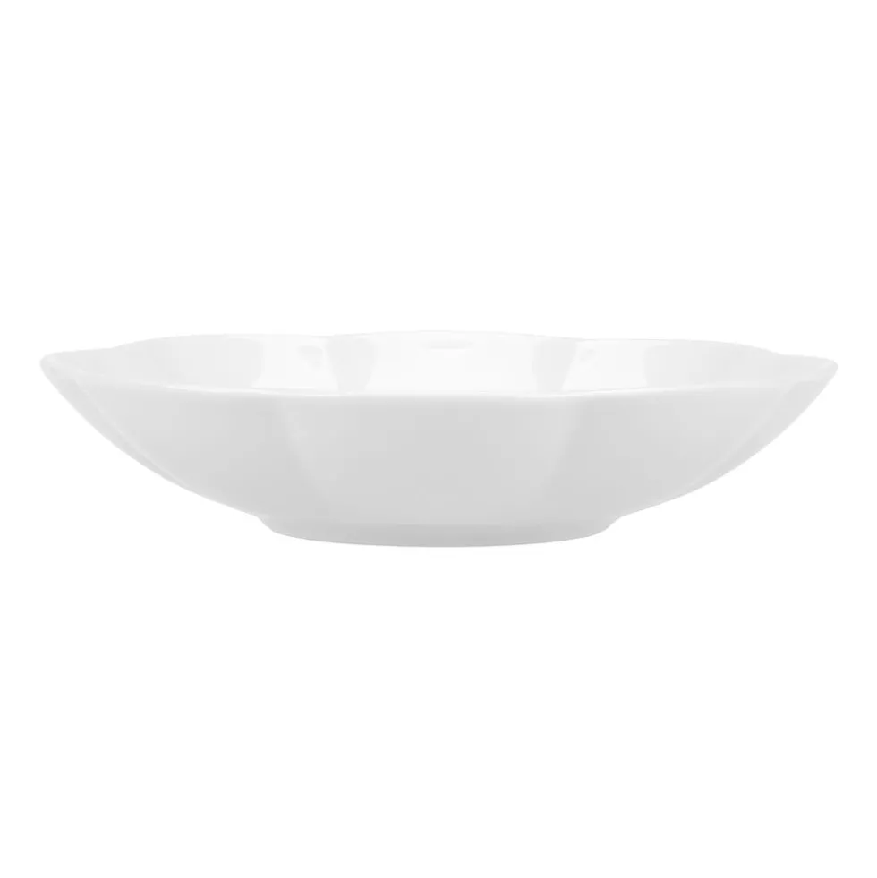 Zestaw obiadowy z porcelany na 6 osób Lubiana Naomi, 18 elementów, biały