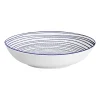 Zestaw obiadowy z porcelany na 6 osób MG Home Marea, 18 elementów, biało-niebieski