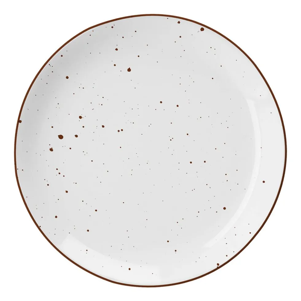 Zestaw obiadowy z porcelany na 6 osób MG Home Gemma, 18 elementów, biały