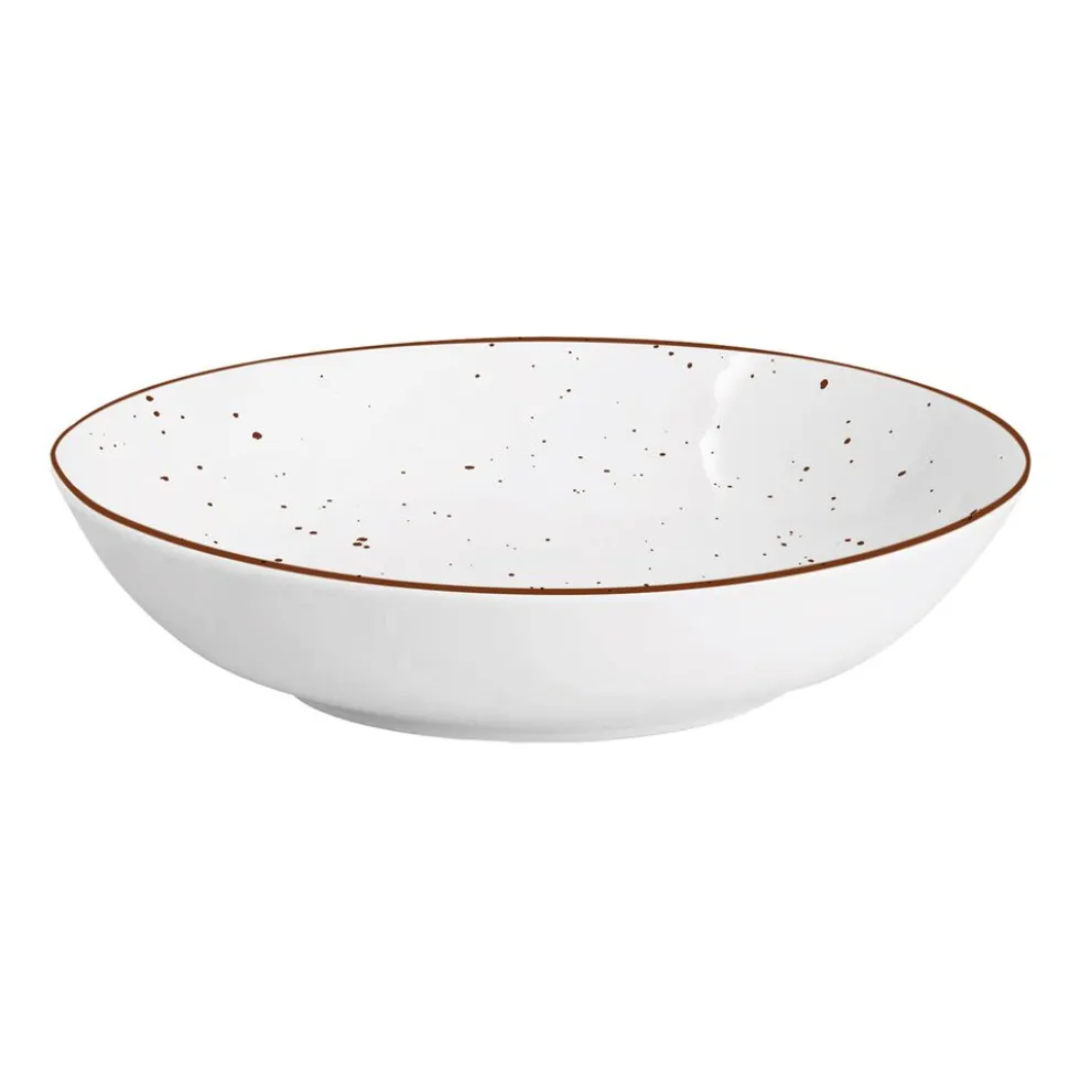 Zestaw obiadowy z porcelany na 6 osób MG Home Gemma, 18 elementów, biały