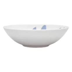 Zestaw obiadowy z porcelany na 6 osób Lubiana Boss, 18 elementów, z niebieskim wzorem