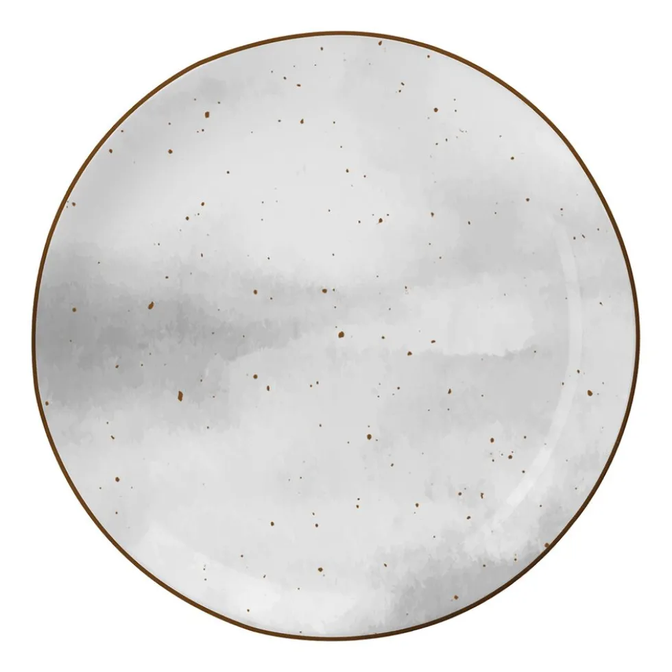 Zestaw obiadowy z porcelany na 4 osoby MG Home Antico, 12 elementów, biały