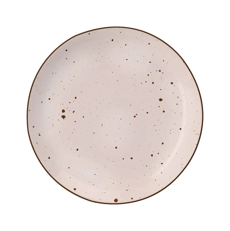 Zestaw obiadowy z porcelany na 4 osoby MG Home Gemma Pink, 12 elementów, różowy