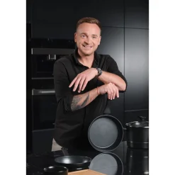 Zestaw patelni Florina Delux by Mateusz Gessler, 3 elementy, non-stick, czarne