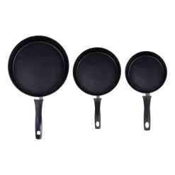 Zestaw patelni MG Home Verso, 3 elementy, non-stick, czarne