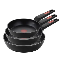 Zestaw 3 patelni Thermosensor by Mateusz Gessler, non-stick, czarne