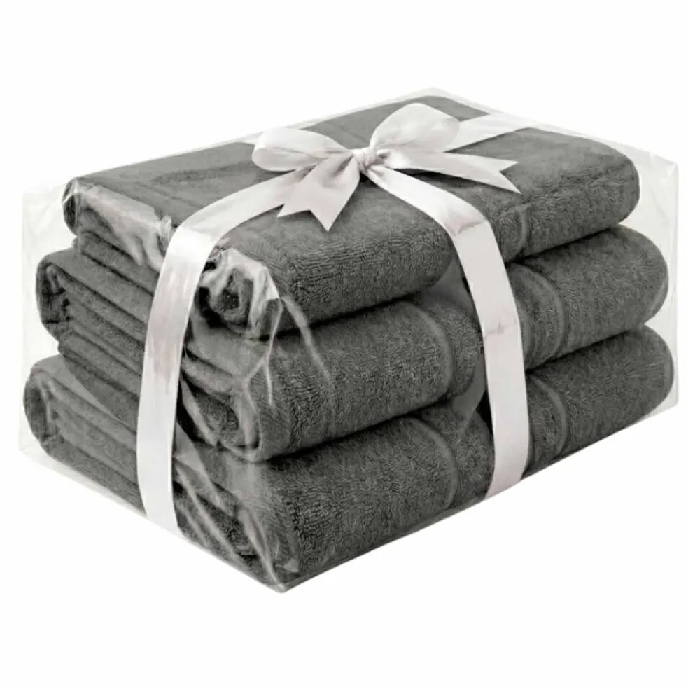 Zestaw ręczników frotte Art Soft Home Olimp, 500 g/m², 3 szt., szare
