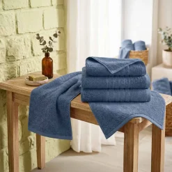 Zestaw ręczników frotte Art Soft Home Olimp, 500 g/m², 3 szt., niebieskie