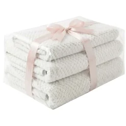Zestaw ręczników frotte Art Soft Home Gracia, 500 g/m², 3 szt., białe