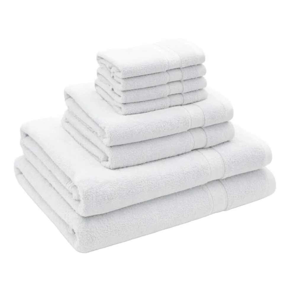 Zestaw ręczników frotte Art Soft Home, 460 g/m², 8 szt., białe