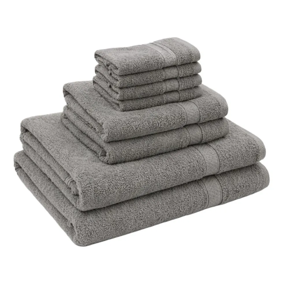 Zestaw ręczników frotte Art Soft Home, 460 g/m², 8 szt., szare