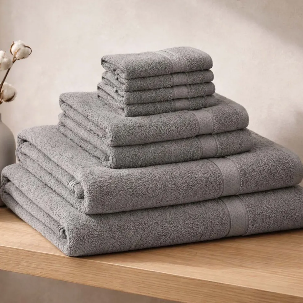 Zestaw ręczników frotte Art Soft Home, 460 g/m², 8 szt., szare