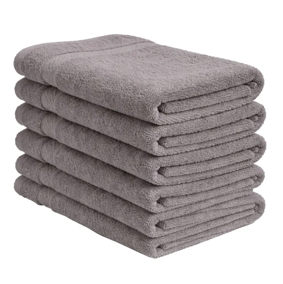 Zestaw ręczników frotte Art Soft Home, 500 g/m², 40 x 70 cm, 6 szt., wrzos szary