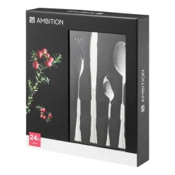 Zestaw sztućców Ambition Capri, 24 elementy, stal nierdzewna