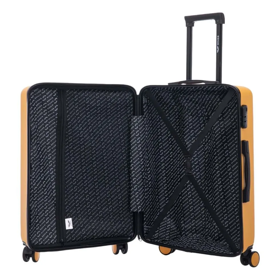 Zestaw walizek Wings Coot, 3 szt., żółte