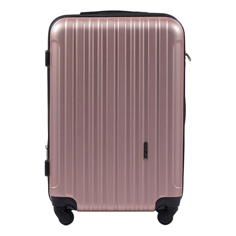 Zestaw walizek Wings Flamingo, z poszerzeniem, 3 szt., jasnofioletowy