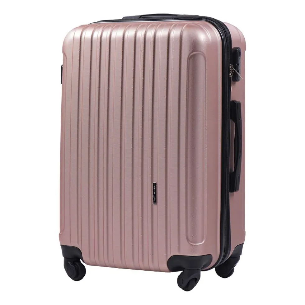 Zestaw walizek Wings Flamingo, z poszerzeniem, 3 szt., jasnofioletowy