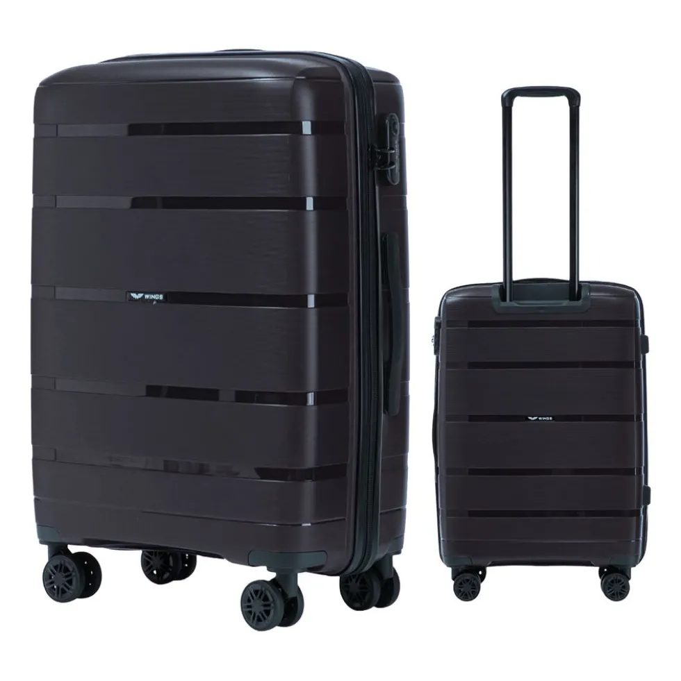 Zestaw walizek Wings Hawfinch, 3 szt., czarne