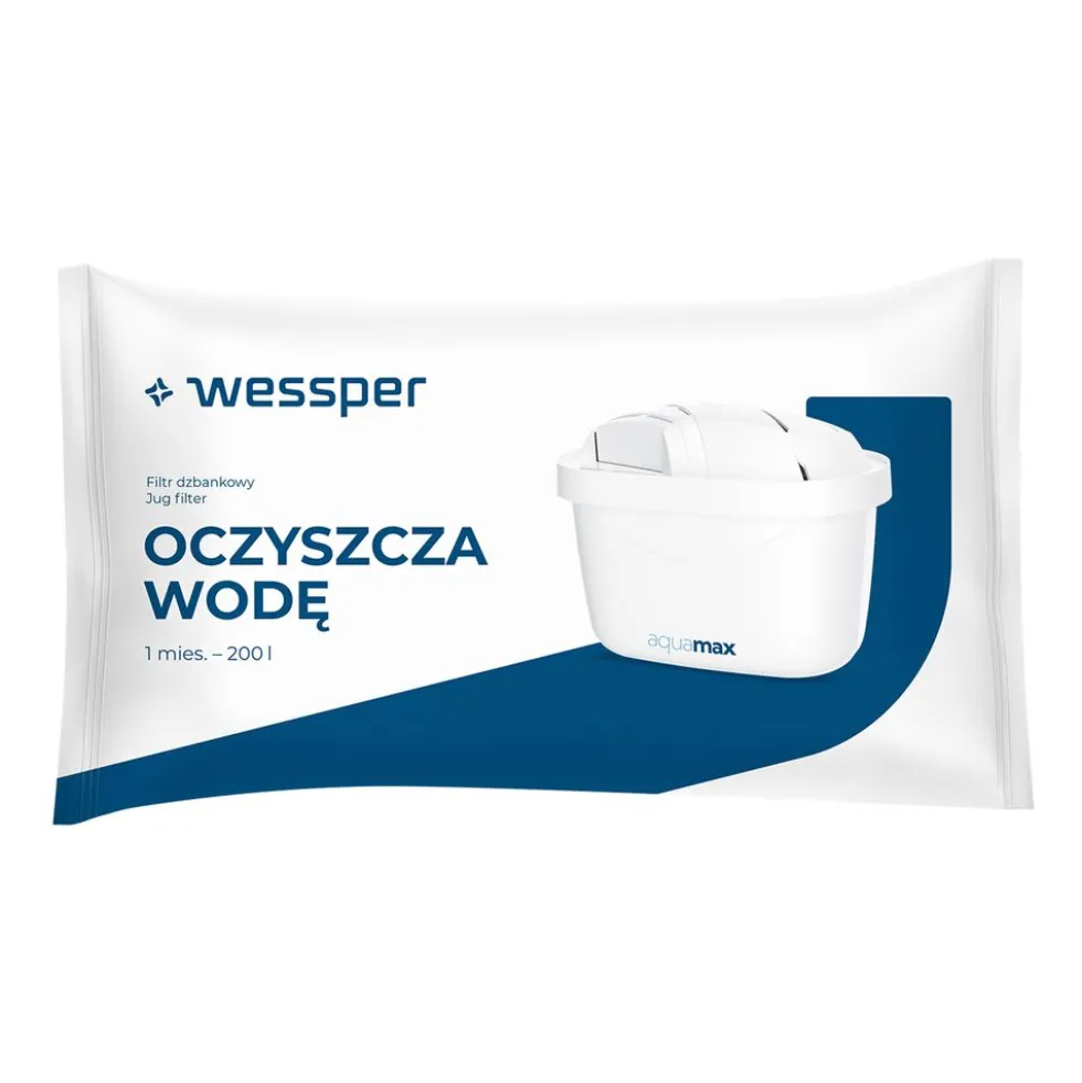 Zestaw wkładów filtrujących Wessper AquaMax, do dzbanka filtrującego, 3 szt.